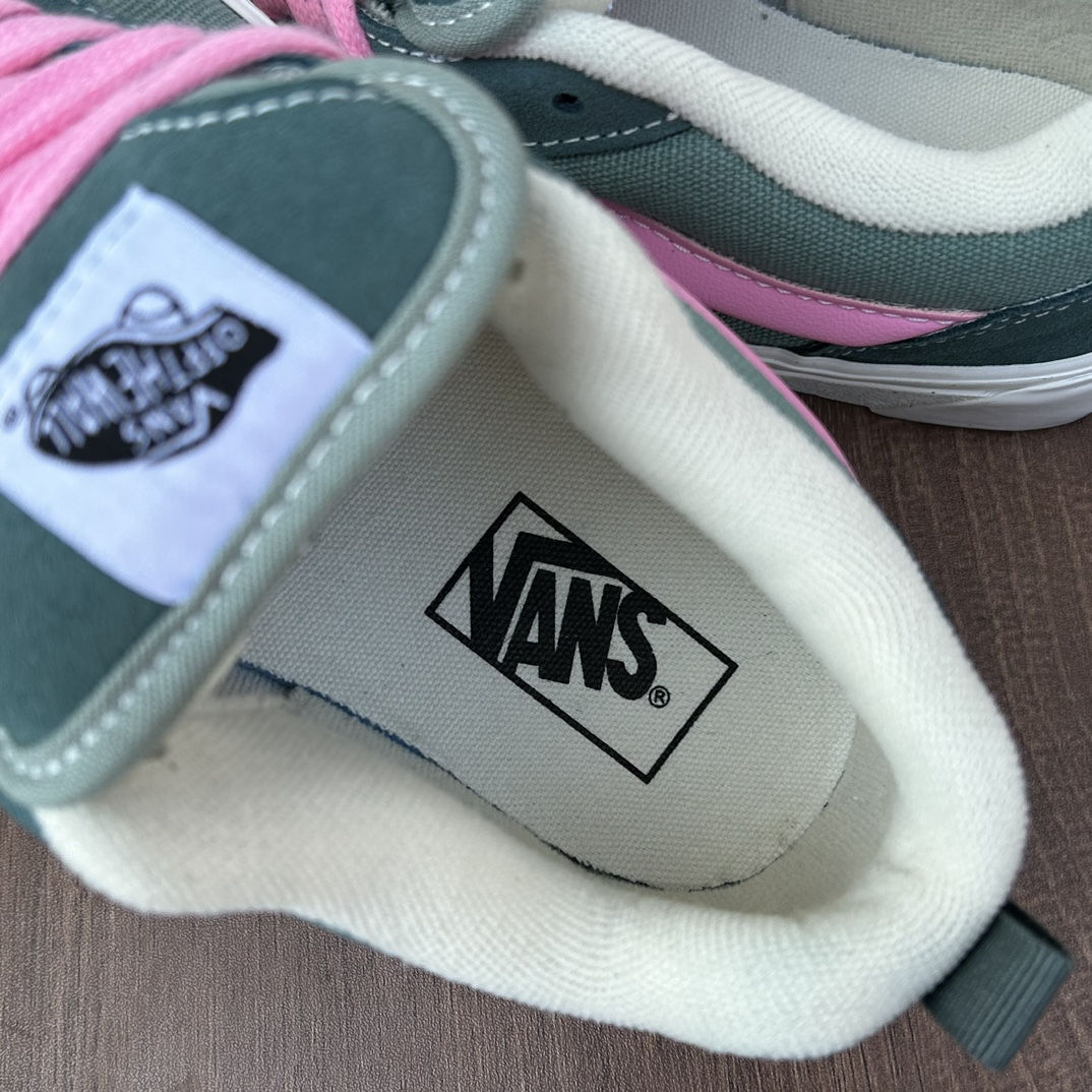 Vans Knu Skool x Peaches dark green pink