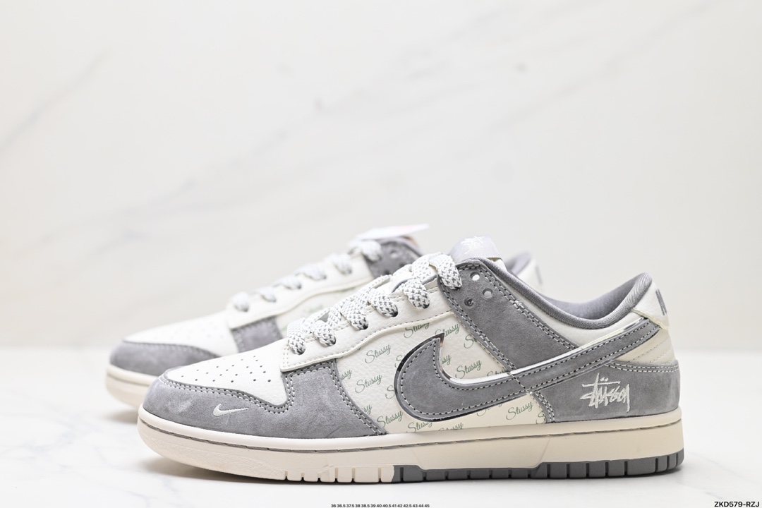 Nike Dunk Low x Stussy white grey