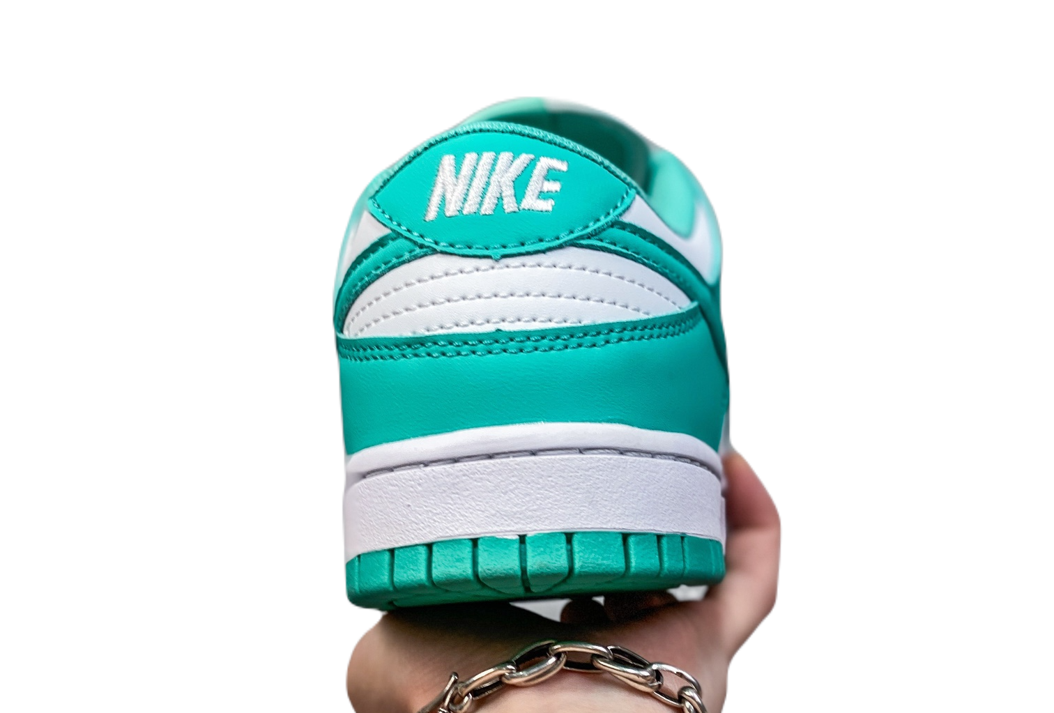 Nike Dunk low white green