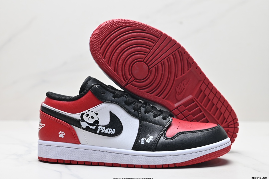 Air Jordan 1 Low AJ1 Panda white black red