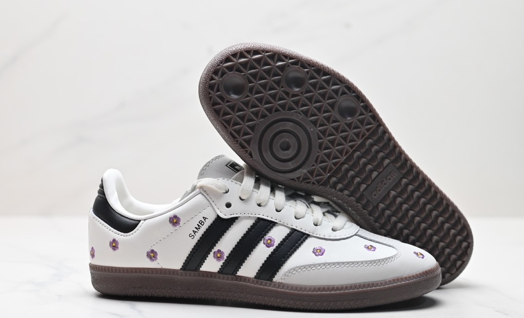 Boty Adidas Samba OG cloud white flowers