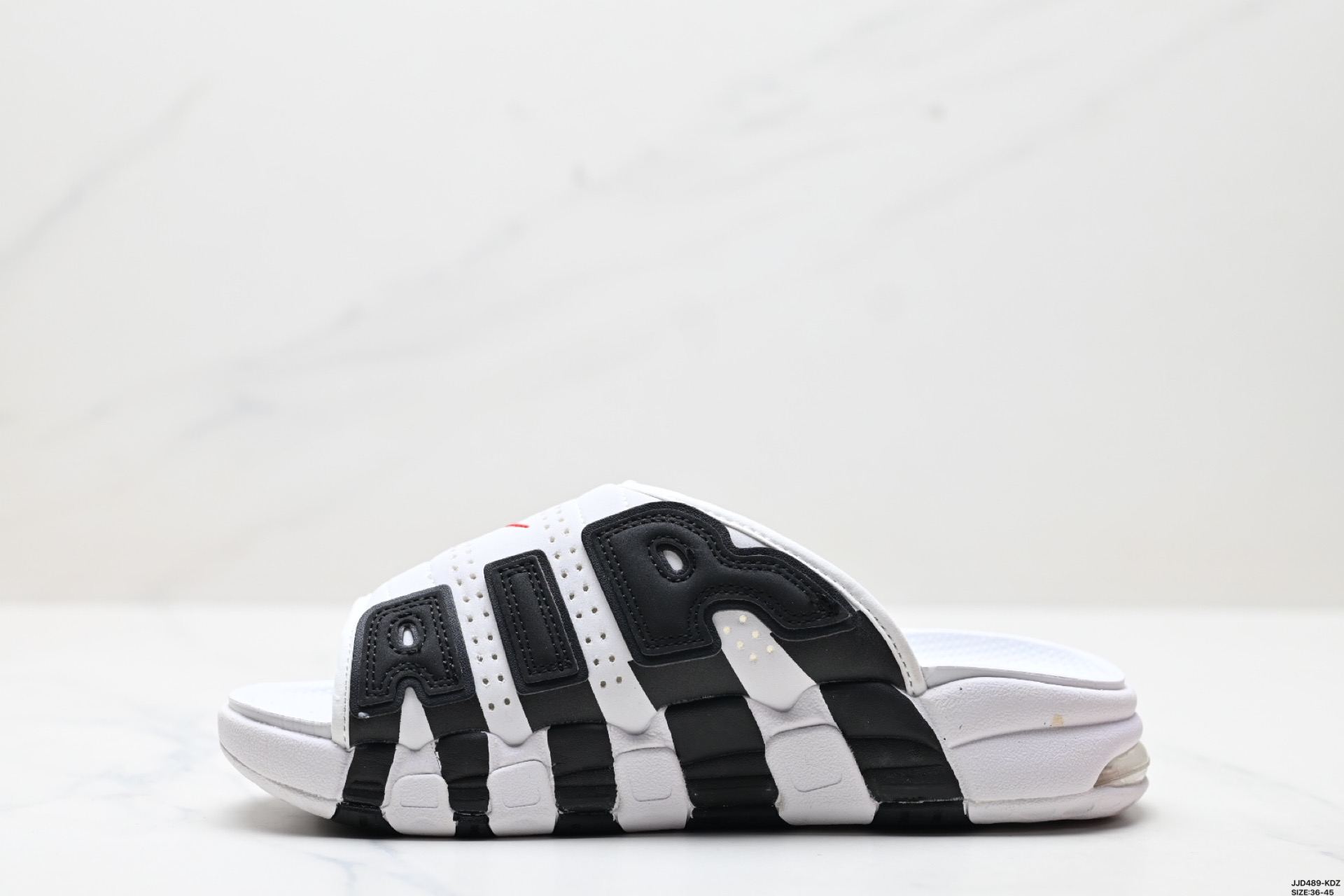Nike Air More Uptempo Slide white black
