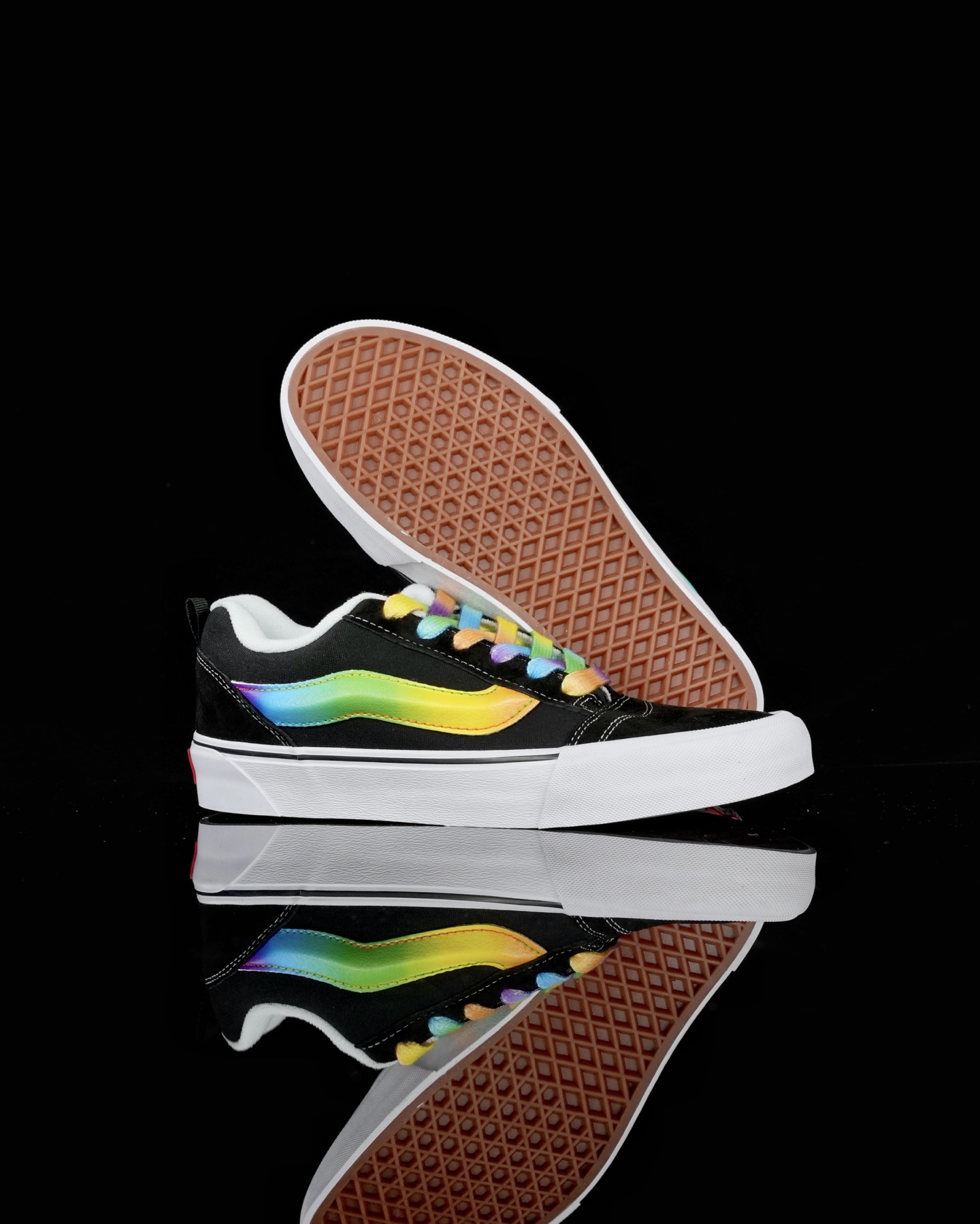 Vans Knu Skool Black Rainbow