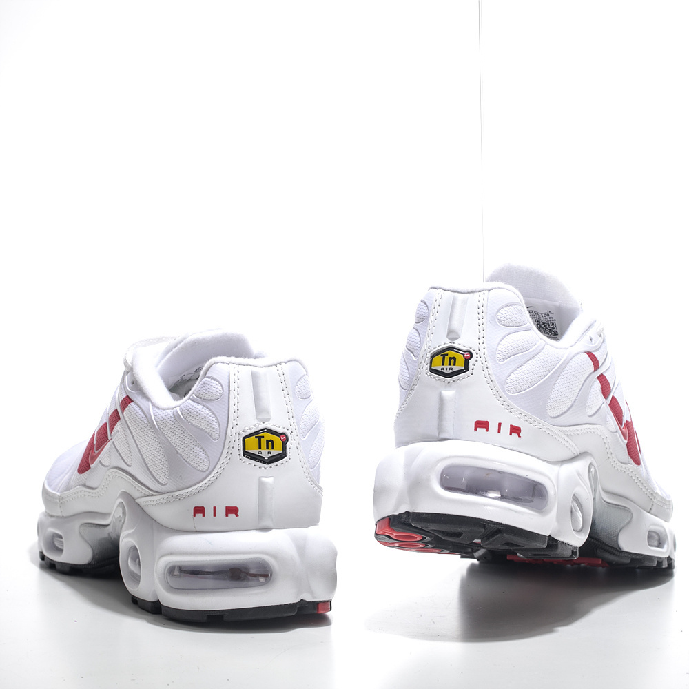 Nike Air Max Plus TN white red logo