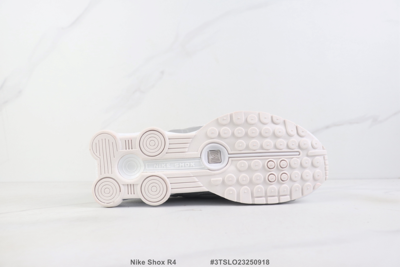 Nike Shox R4 White/Metallic Silver