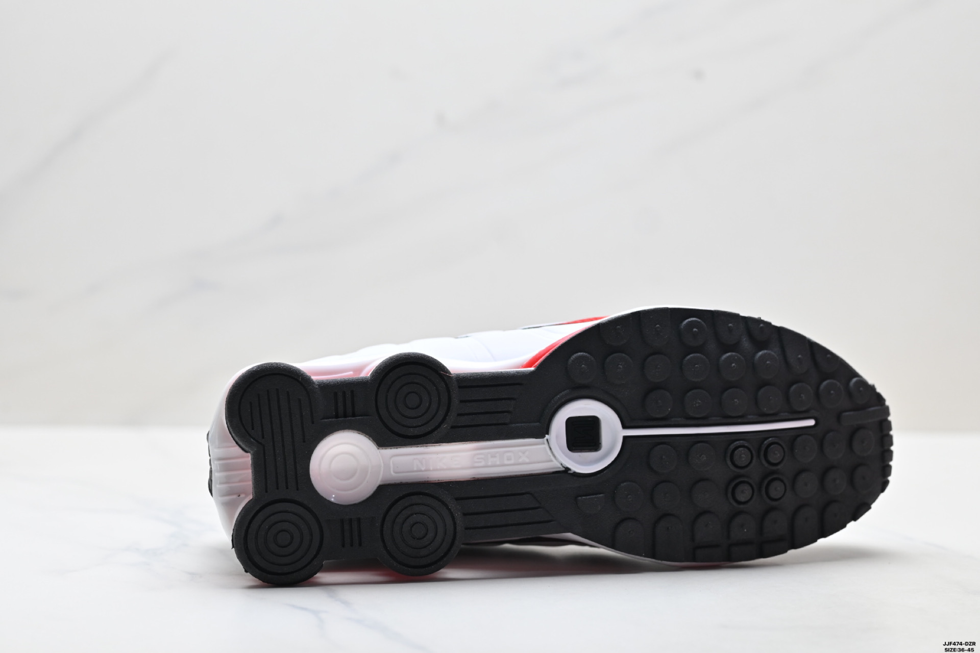 Nike Shox R4 White/Black-Red