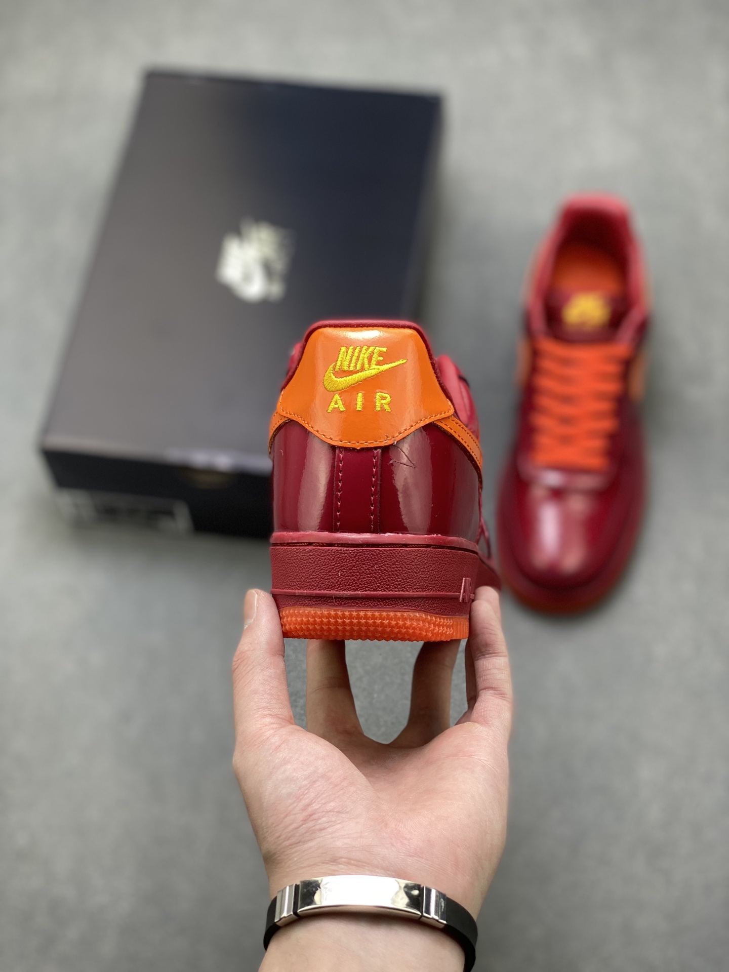 Nike Air Force 1 '07 Low Burgundy/Orange