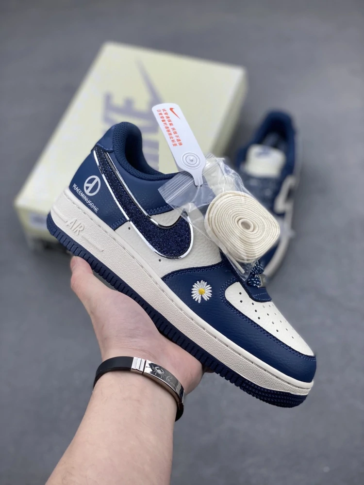 Nike Air Force 1 Low x PEACEMINUSONE Navy Daisy