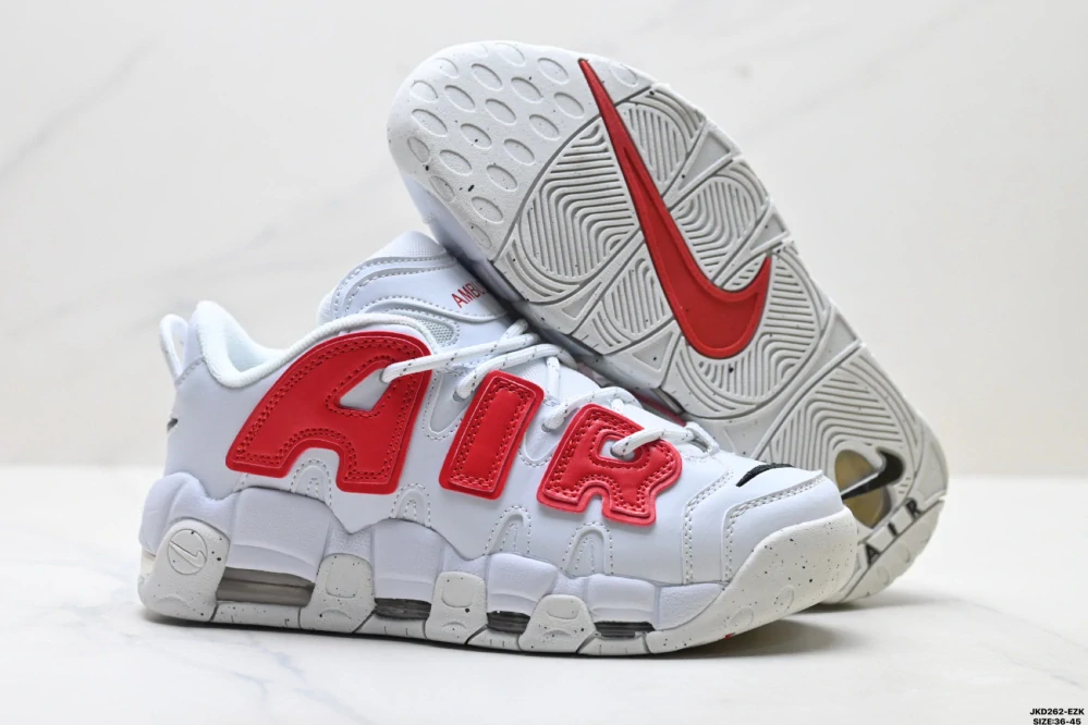Ambush x Nike Air More Uptempo Low White Red