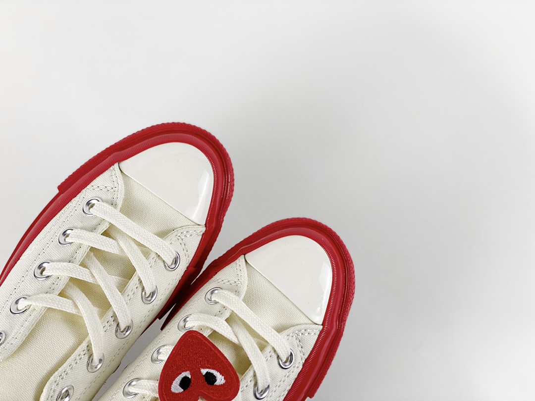 Play CDG x Converse Red Sole Chuck 70 low white