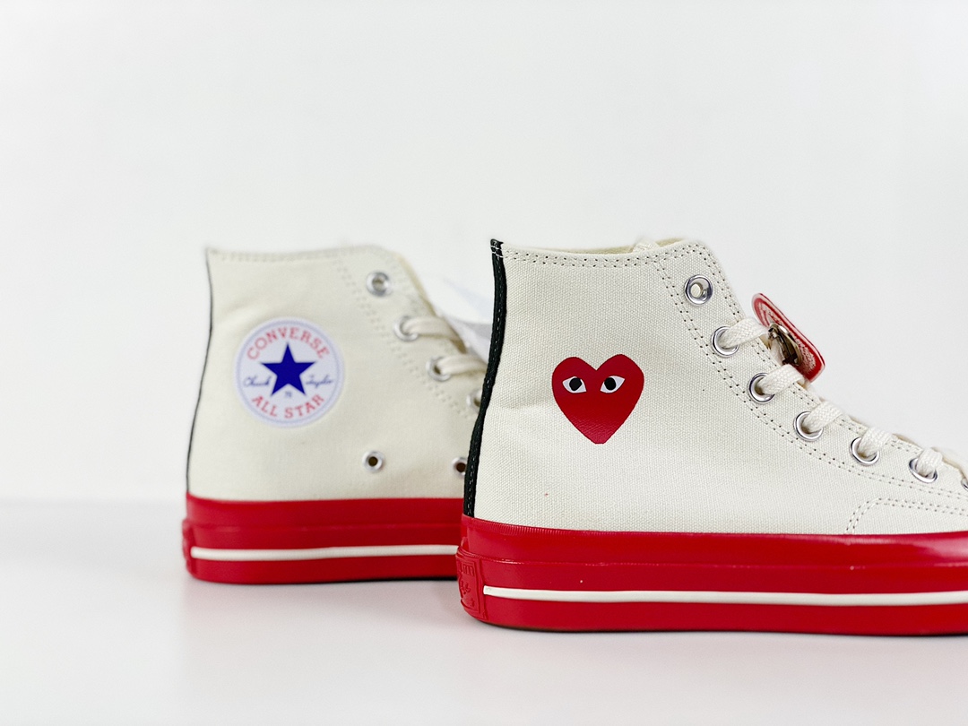 Play CDG x Converse Red Sole Chuck 70 high white