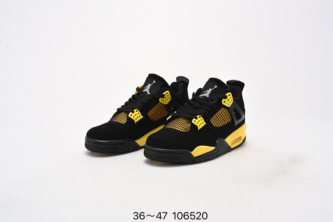 Nike Air Jordan 4 Retro Thunder black yellow