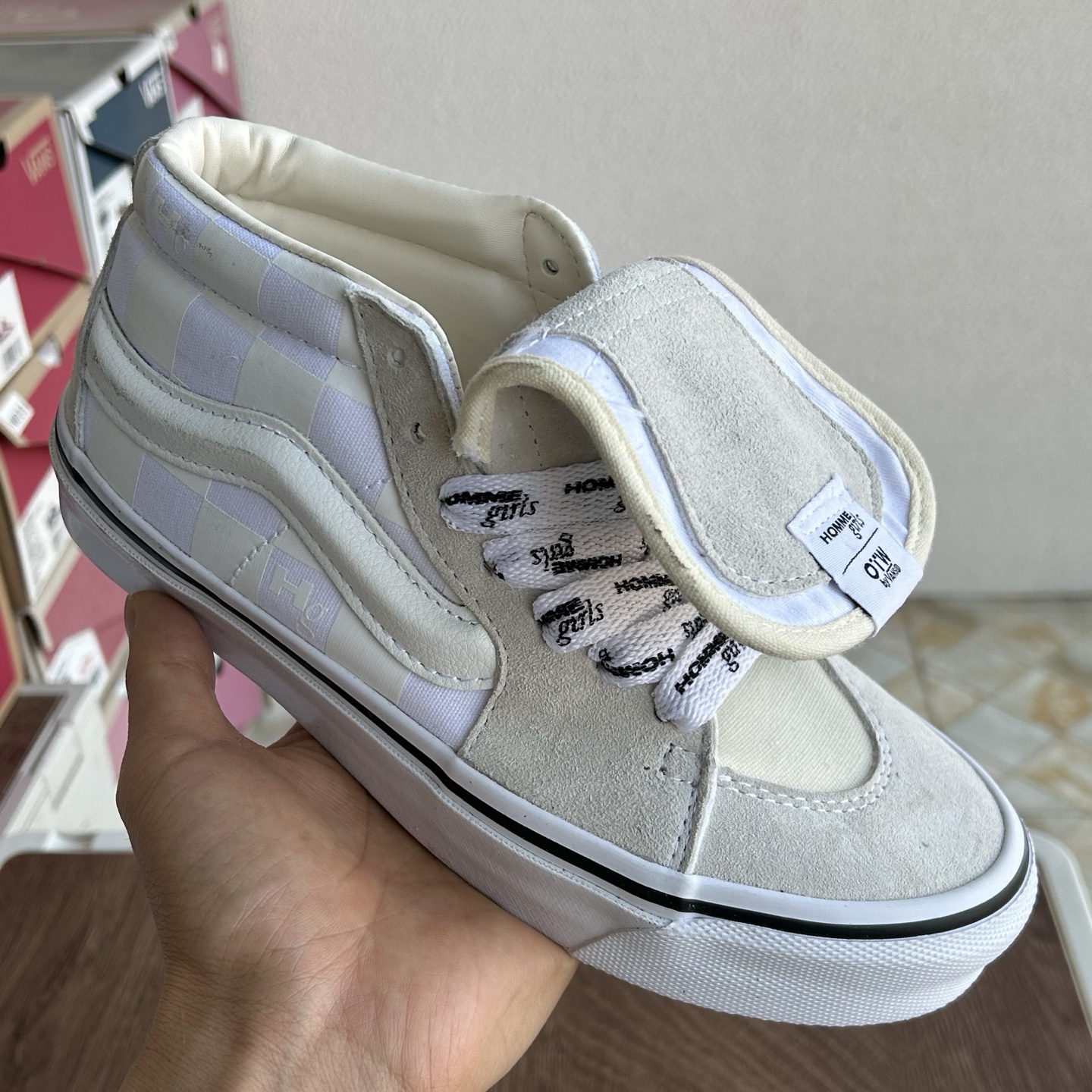 Vans x HommeGirls SK8-Mid white