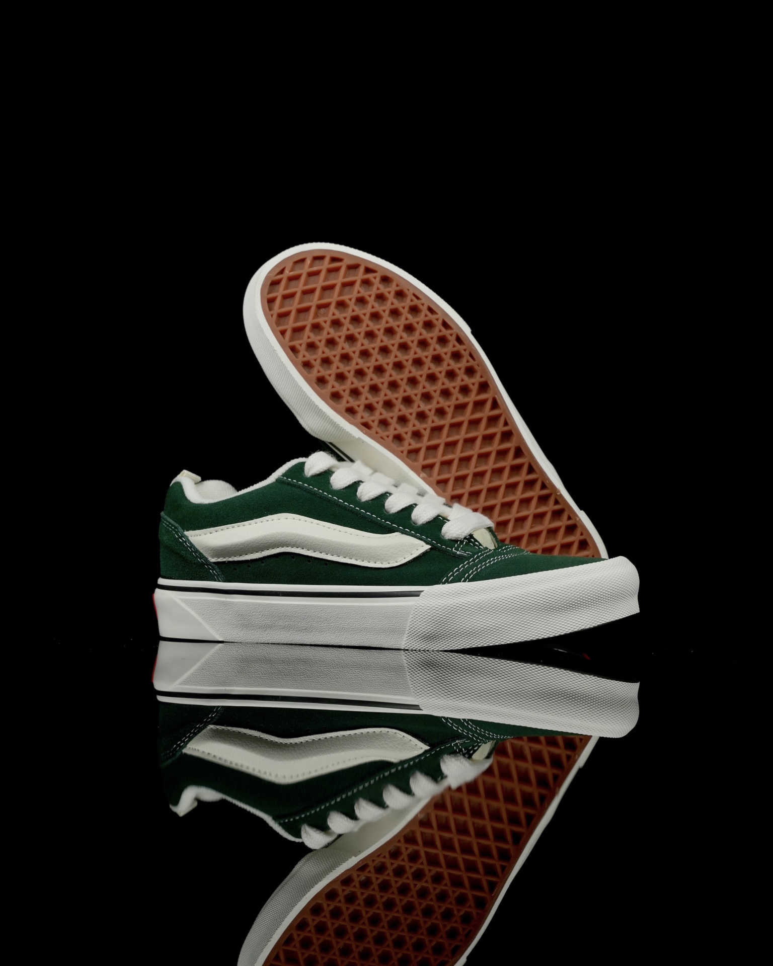 Vans Knu-Skool green white