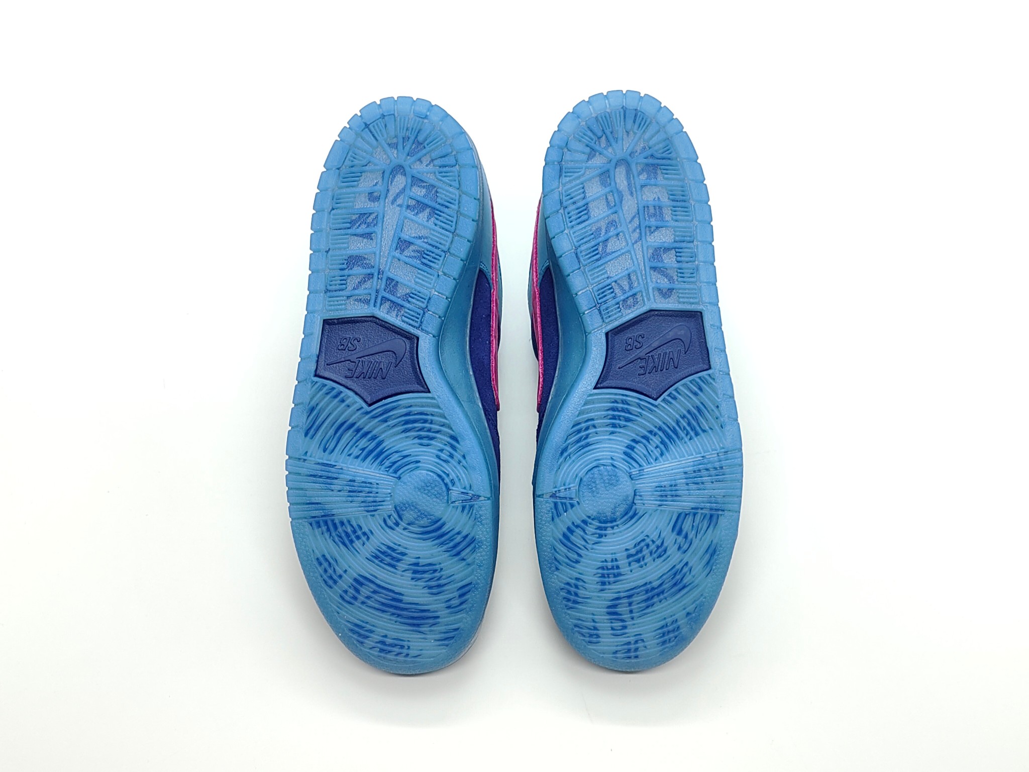 Nike Dunk Low blue fur
