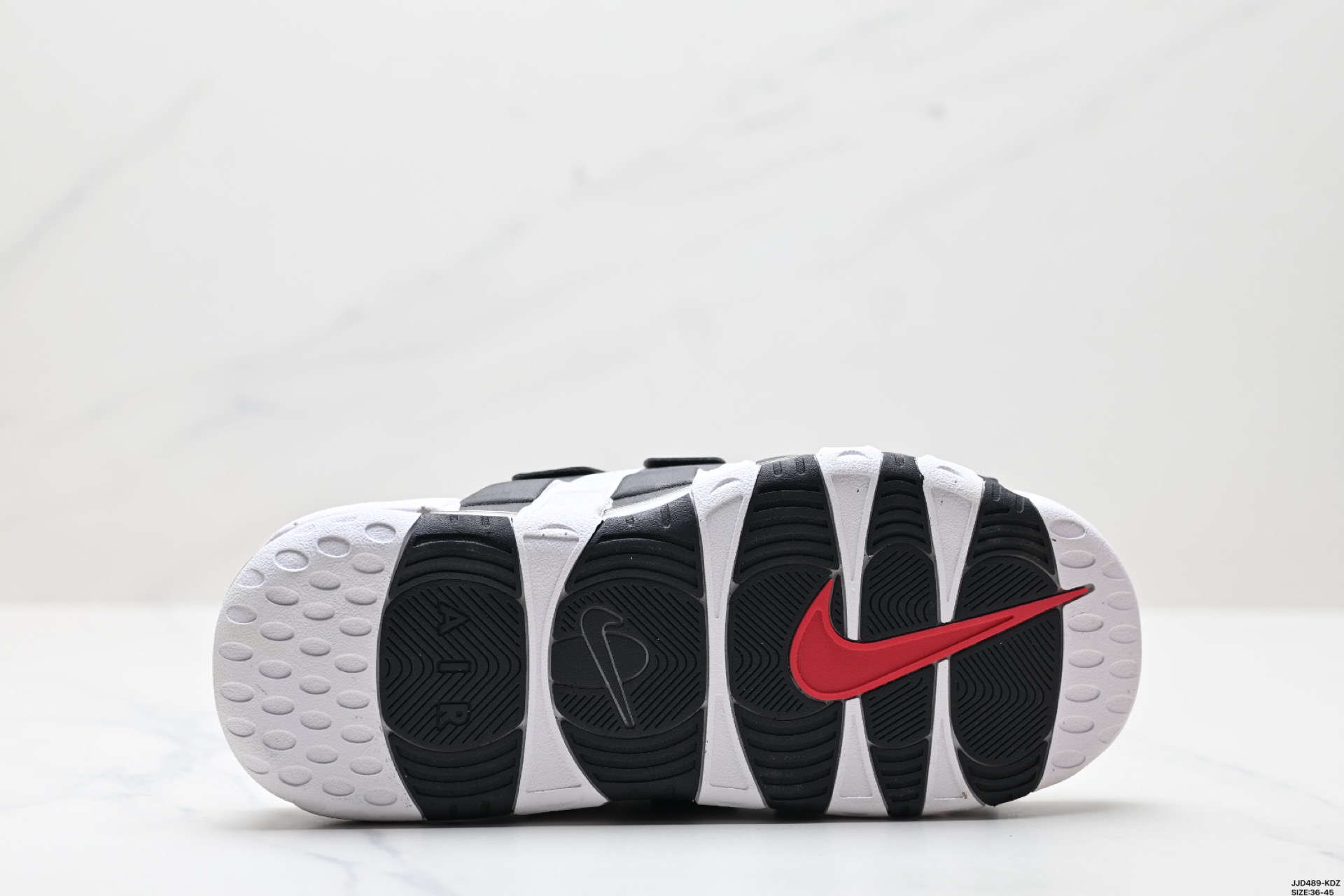 Nike Air More Uptempo Slide white black