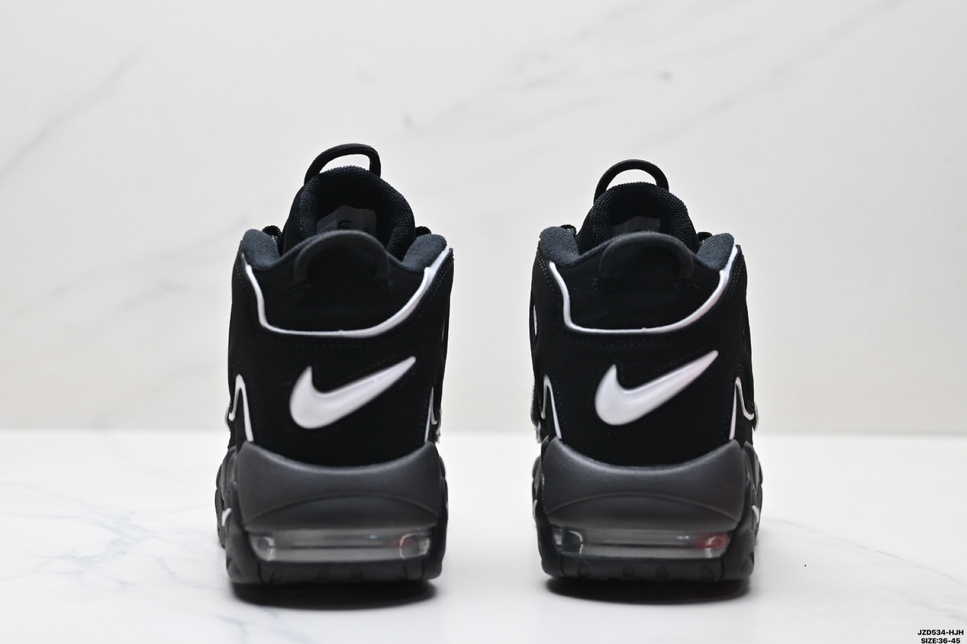 Nike WMNS Air More Uptempo black-white