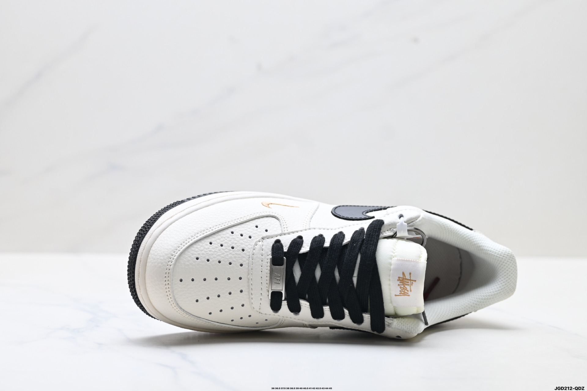 Nike Air Force 1 Low Stussy White/Black-Gold