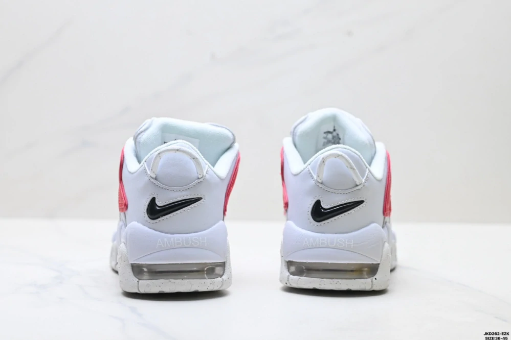 Ambush x Nike Air More Uptempo Low White Red