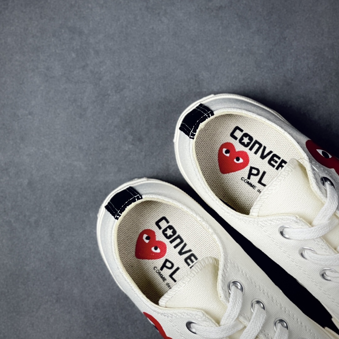 Converse CDG play low white