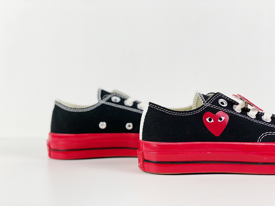 Play CDG x Converse Red Sole Chuck 70 low black