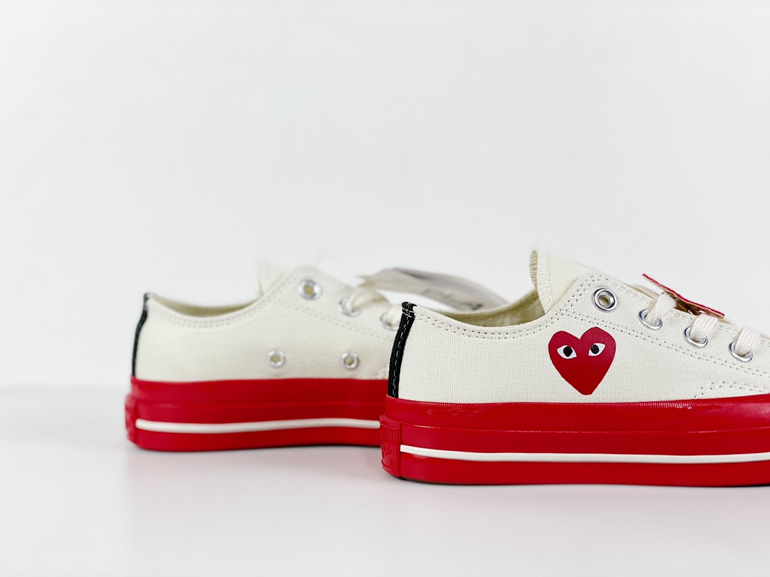 Play CDG x Converse Red Sole Chuck 70 low white