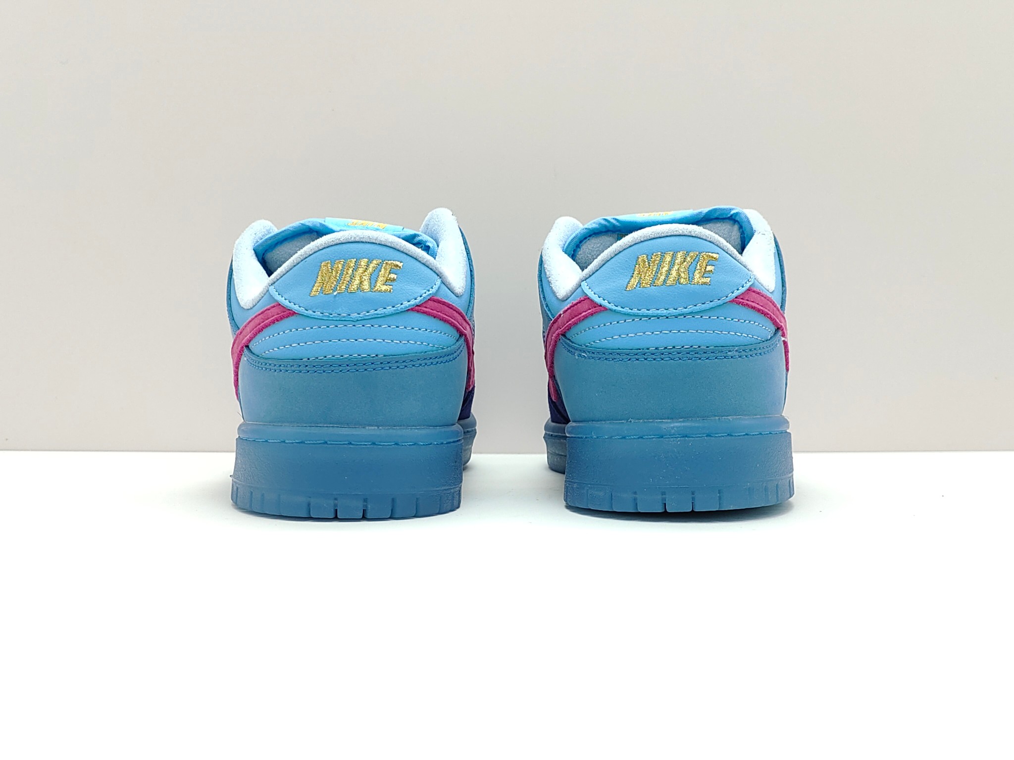 Nike Dunk Low blue fur