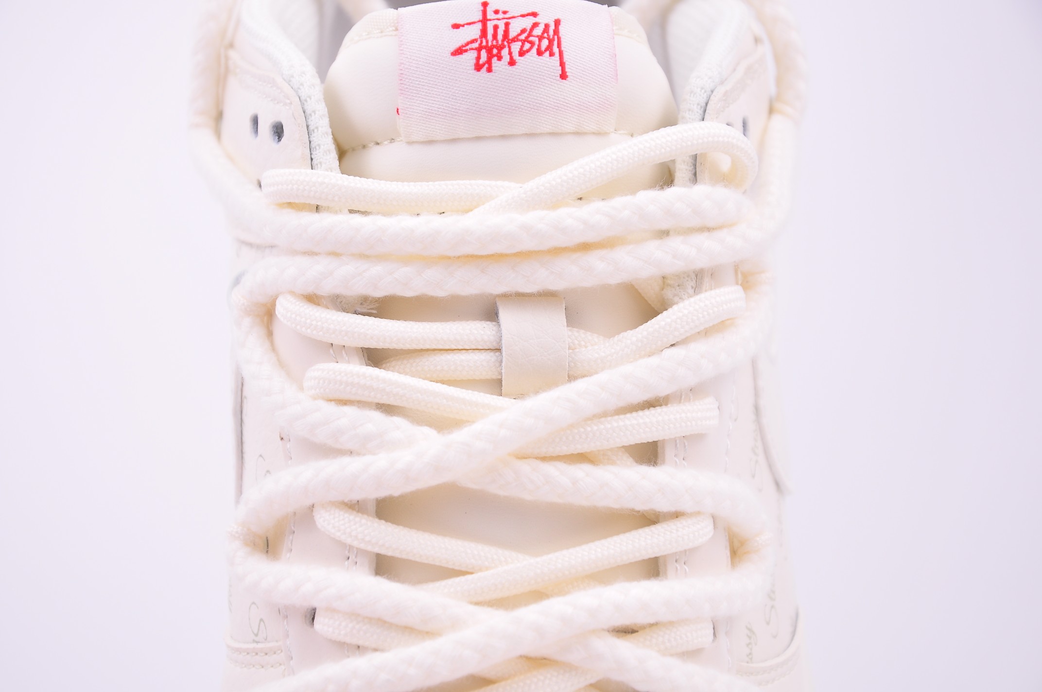 Nike Dunk Low x Stussy white red