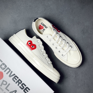 Converse CDG play low white