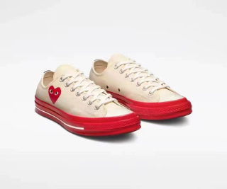 Play CDG x Converse Red Sole Chuck 70 low white