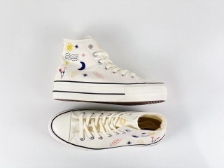 Converse All Star lift bílé