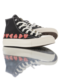 Play Comme des Garçons x Converse Multi Red Heart Black