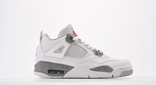 Nike Air Jordan 4 Retro Thunder white grey