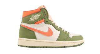 Nike Air Jordan 1 Retro High OG white green orange