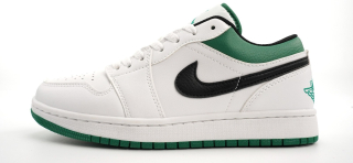 Air Jordan 1 Low OG white black green