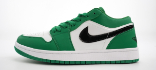 Air Jordan 1 Low OG white green black