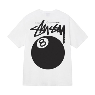 Tričko Stussy 8 ball white