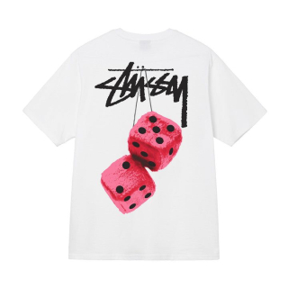 Tričko Stussy fuzzy dice tea white