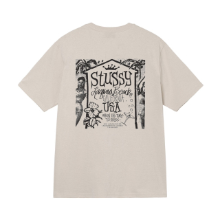 Tričko Stussy beach house fog