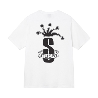 Tričko Stussy crown band white