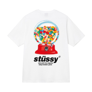Tričko Stussy gumball white