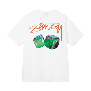 Tričko Stussy iredescent white