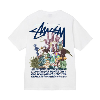 Tričko Stussy psychedelic white