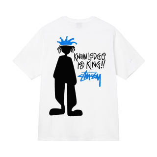 Triko Stussy Knowledge is King white