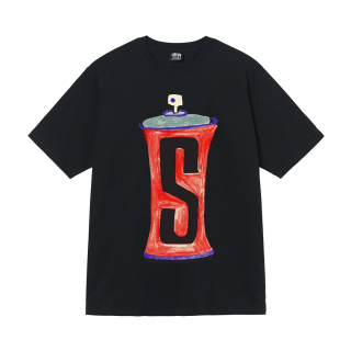 Triko Stussy spraycan black