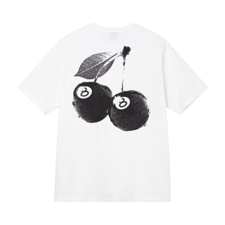 Triko Stussy cherries white