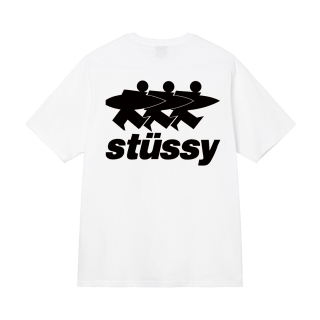 Triko Stussy surfwalk white