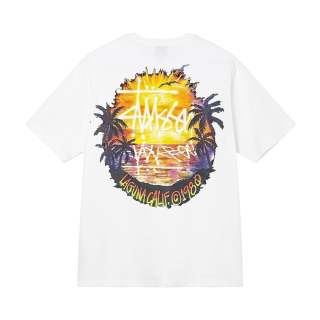 Triko Stussy sunset white