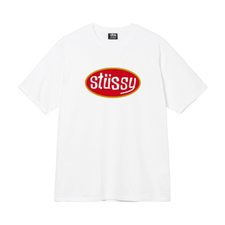 Triko Stussy pitstop white