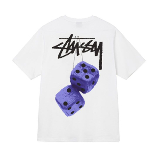 Tričko Stussy fuzzy dice tea white blue